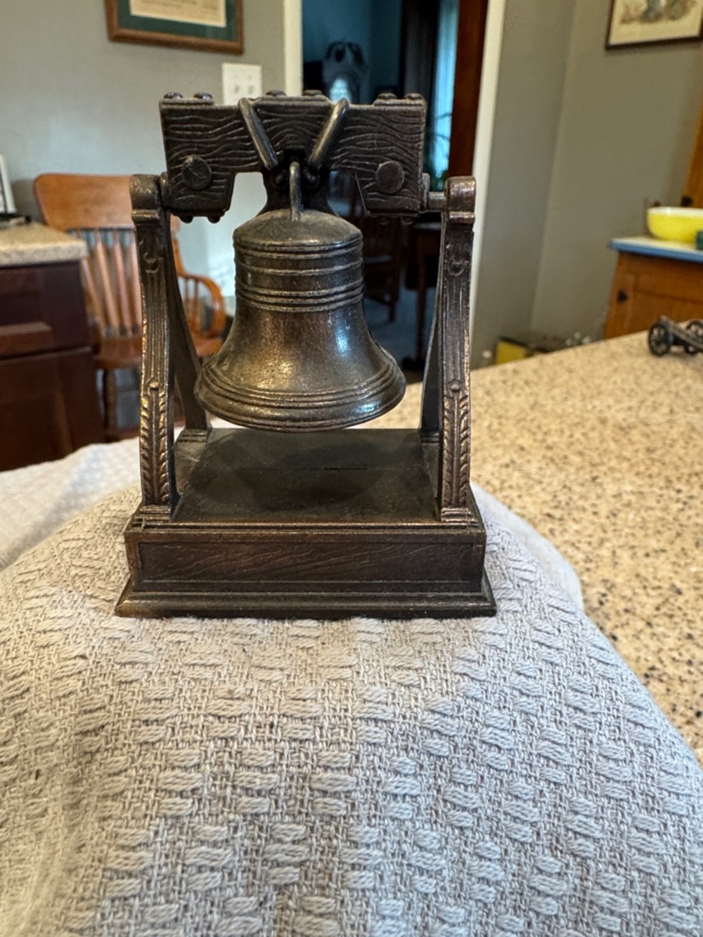 Decorative Cast Metal Bell Figurine - Bronze Finish Pencil Sharpener